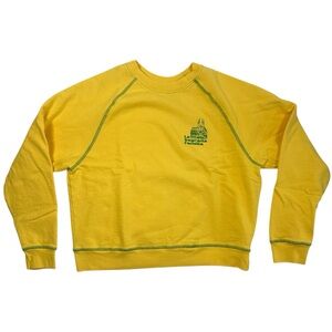 Made Some Souvenirs Cotton Crewneck Sweatshirt – Yellow La Sagrada Familia NWOT